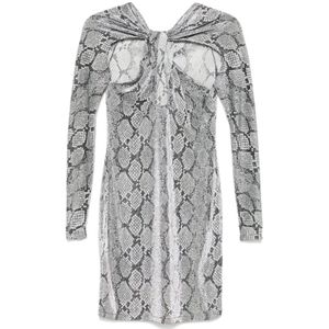 Coperni, Dames, Jurken, Grijs, Maat: L Polyamide,