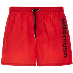 Dsquared2, Heren, Badkleding, Rood, Maat: S