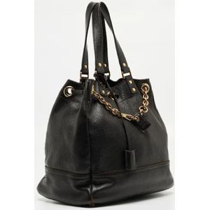 Yves Saint Laurent Vintage, Dames, Pre-owned, Bruin, Maat: ONE Size Leer,