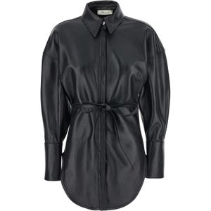 Blumarine, Dames, Blouses & Shirts, Zwart, Maat: S