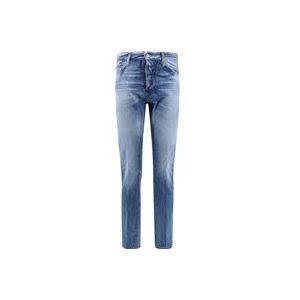 Dsquared2 Blauwe Jeans Gewassen Effect Italië , Blue , Heren , Maat: 2XL
