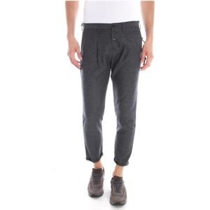 Daniele Alessandrini, Heren, Broeken, Grijs, Maat: W31 Katoen,