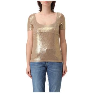 Patrizia Pepe, Dames, Tops, Geel, Maat: S