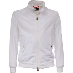 Kiton, Heren, Jassen, Wit, Maat: L Poliester,