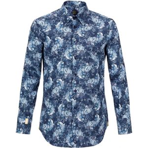 Billionaire, Heren, Overhemden, Blauw, Maat: XS Katoen,