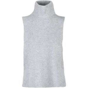 Max Mara Studio, Dames, Truien, Grijs, Maat: XL Wol,