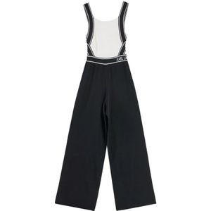 Karl Lagerfeld, Dames, Jumpsuits & Playsuits, Zwart, Maat: M Viscose,