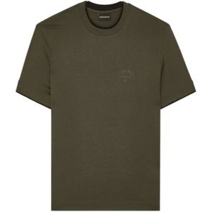 Emporio Armani, Heren, Tops, Groen, Maat: S