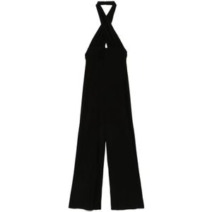 Norma Kamali, Dames, Jumpsuits & Playsuits, Zwart, Maat: S