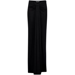 Tom Ford, Dames, Rokken, Zwart, Maat: 3XS Viscose,
