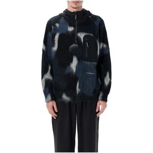 And Wander, Heren, Sweatshirts & Hoodies, Veelkleurig, Maat: S/M Wol,