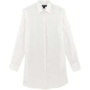 Vilebrequin, Dames, Jurken, Wit, Maat: XS Linnen,