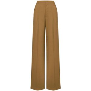 Alberta Ferretti, Dames, Broeken, Bruin, Maat: 2XS