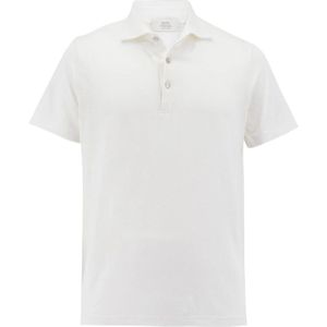 Mauro Ottaviani, Heren, Tops, Wit, Maat: 3XL Linnen,