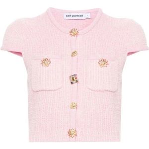 Self Portrait, Dames, Tops, Roze, Maat: L