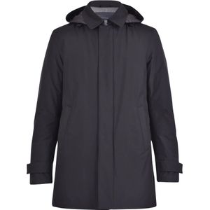 Herno, Heren, Mantels, Zwart, Maat: 4XL Nylon,