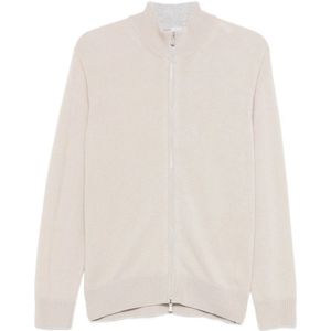 Eleventy, Heren, Sweatshirts & Hoodies, Beige, Maat: M Kasjmier,