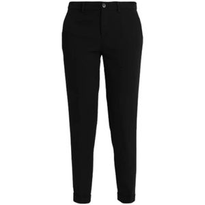 Liu Jo, Dames, Broeken, Zwart, Maat: S Poliester,