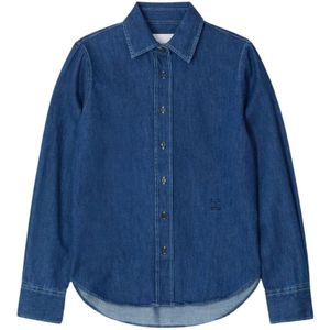 Closed, Dames, Overhemden, Blauw, Maat: S Denim,