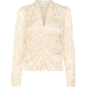 Gestuz, Dames, Blouses & Shirts, Beige, Maat: M