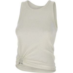 Rabanne, Dames, Tops, Wit, Maat: 2XS