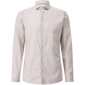 Eton, Heren, Overhemden, Bruin, Maat: S