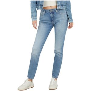 Guess, Dames, Jeans, Blauw, Maat: W24 Katoen,