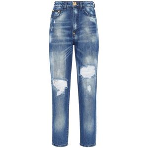 Philipp Plein, Dames, Jeans, Blauw, Maat: W30 Denim,