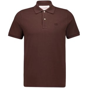 Valentino Garavani, Heren, Tops, Bruin, Maat: S Katoen,