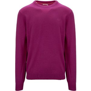 Sun68, Heren, Truien, Paars, Maat: L Katoen,