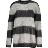 Guess - Gestreept T-shirt met Lange Mouwen - Grijs - Dames - Polyester