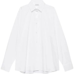 Anine Bing, Dames, Blouses & Shirts, Wit, Maat: S Katoen,