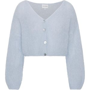 Americandreams, Dames, Truien, Blauw, Maat: S Mohair,