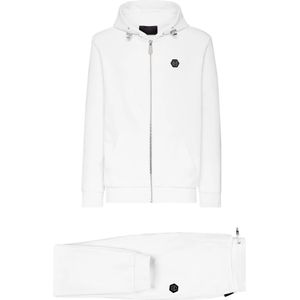 Philipp Plein, Heren, Jumpsuits & Playsuits, Wit, Maat: 3XL Katoen,