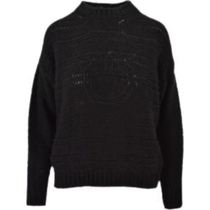 Pinko, Dames, Truien, Zwart, Maat: S Wol,