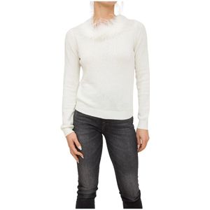 Twinset, Dames, Truien, Wit, Maat: XS Katoen,