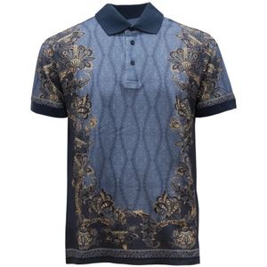 Etro, Heren, Tops, Blauw, Maat: S