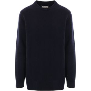 Maison Margiela, Heren, Truien, Blauw, Maat: M Wol,