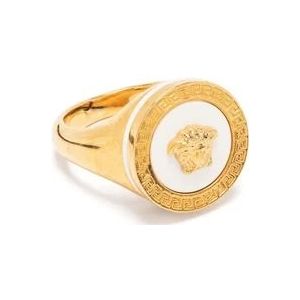 Versace Emaille Medusa Ring , Yellow , Heren , Maat: XL
