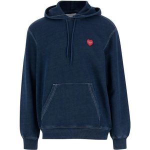 Carhartt Wip, Heren, Sweatshirts & Hoodies, Blauw, Maat: L