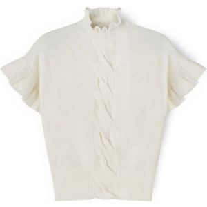 Motivi, Dames, Blouses & Shirts, Wit, Maat: XS Wol,