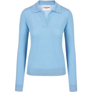 Iceberg, Dames, Truien, Blauw, Maat: S Wol,