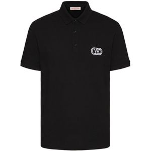 Valentino, Heren, Tops, Zwart, Maat: S Katoen,