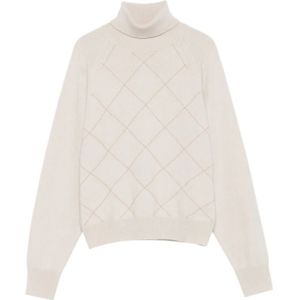 Peserico, Dames, Truien, Beige, Maat: XS Zijde,