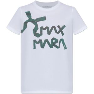 Max Mara, Dames, Tops, Wit, Maat: S Katoen,