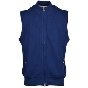 Eleventy, Heren, Jassen, Blauw, Maat: XL Katoen,