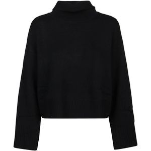 Loulou Studio, Dames, Truien, Zwart, Maat: S Wol,