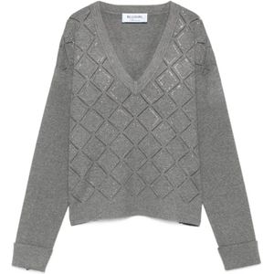 Blugirl, Dames, Truien, Grijs, Maat: S