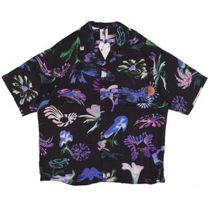 Element - Bloemen Resort - Korte Mouwen Overhemd - Veelkleurig