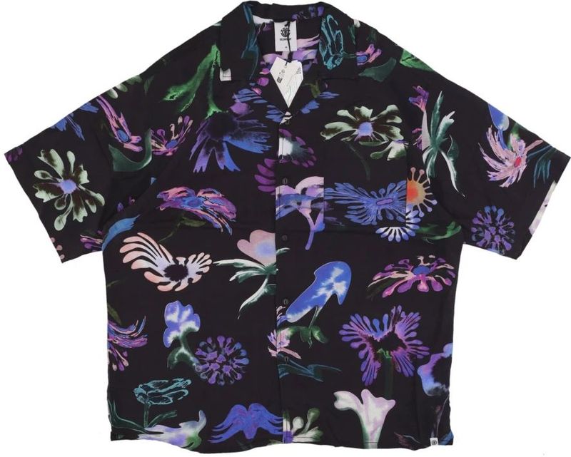 Element - Bloemen Resort - Korte Mouwen Overhemd - Veelkleurig